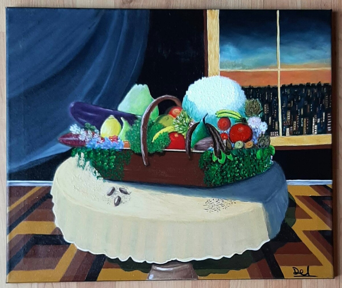 Le grand panier de fruits nocturne