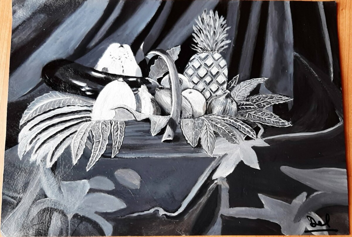 Étude monochrome de nature morte