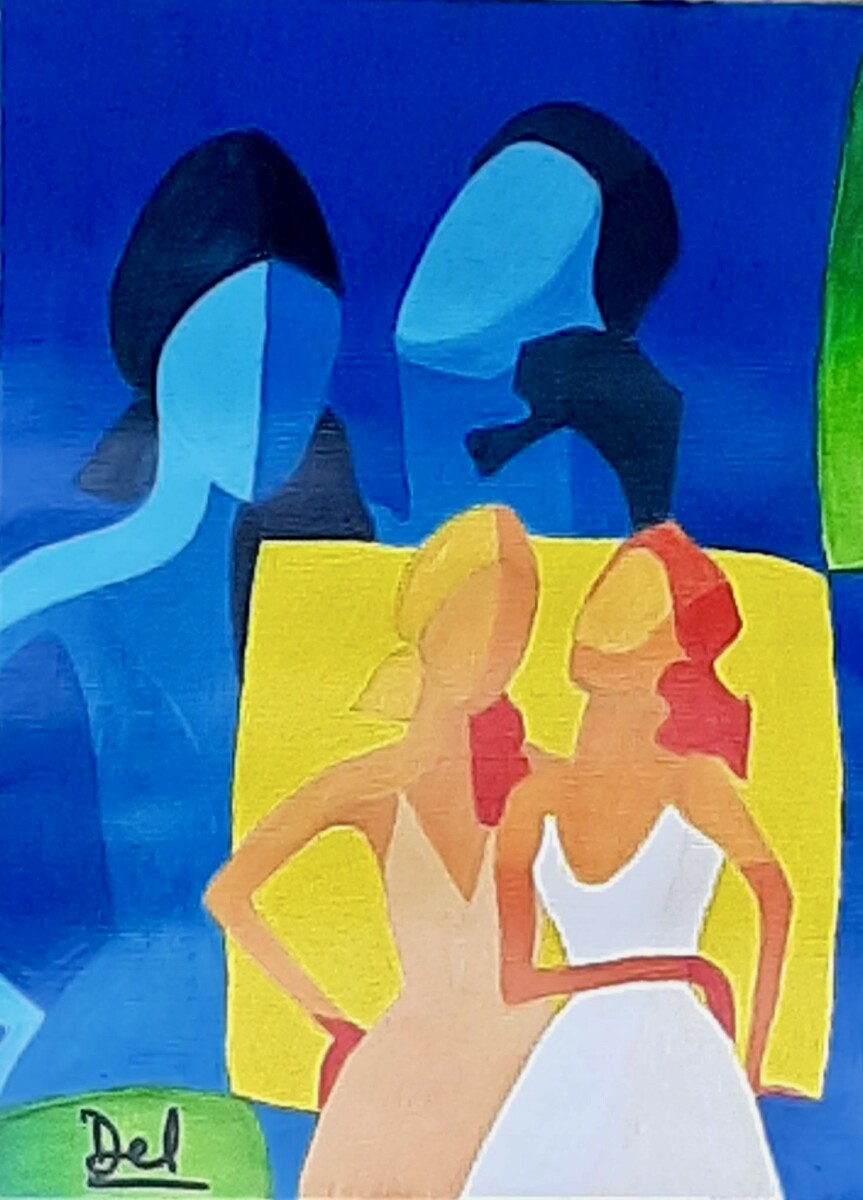 Complicité en bleu et blanc