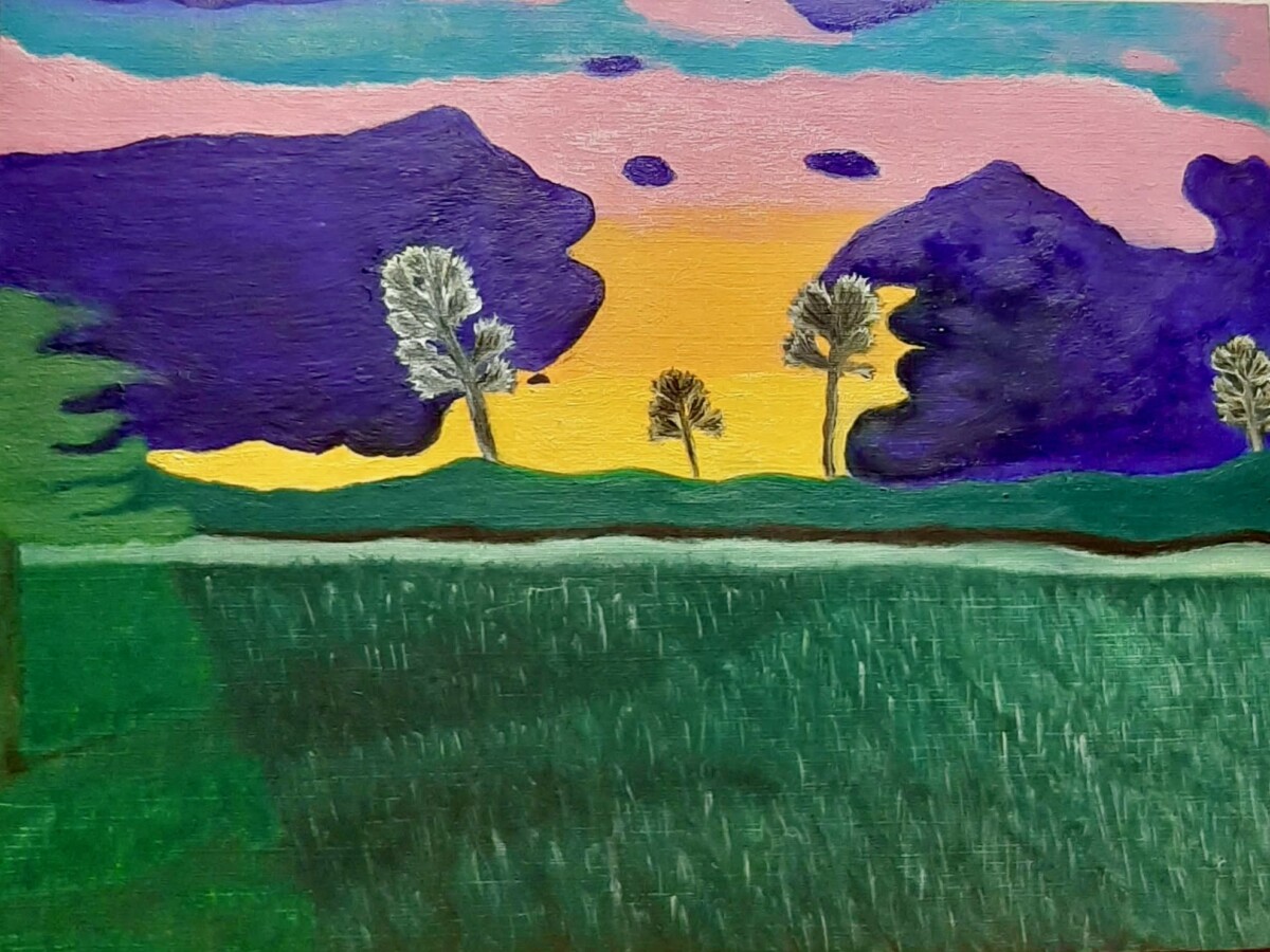 Coucher de soleil crépusculaire