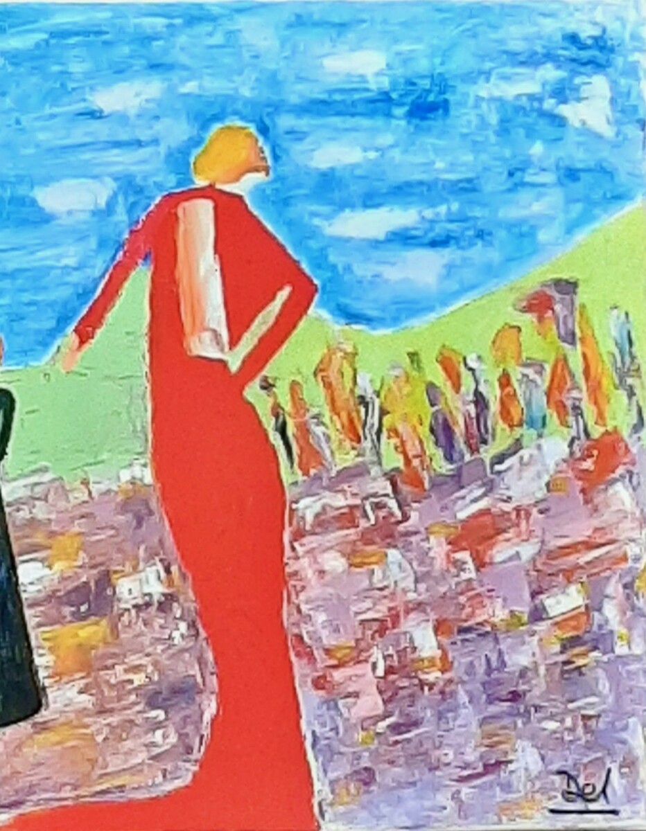 La silhouette en rouge